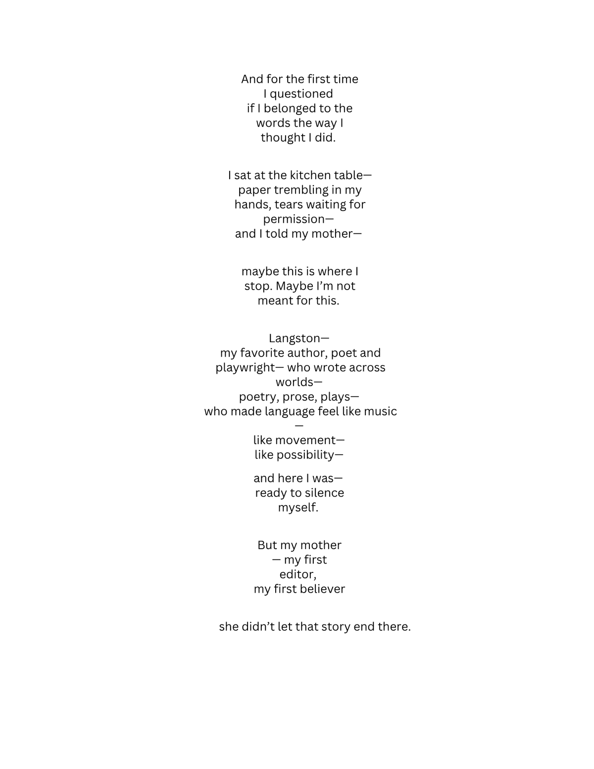 My Honey is Too Sweet, poems