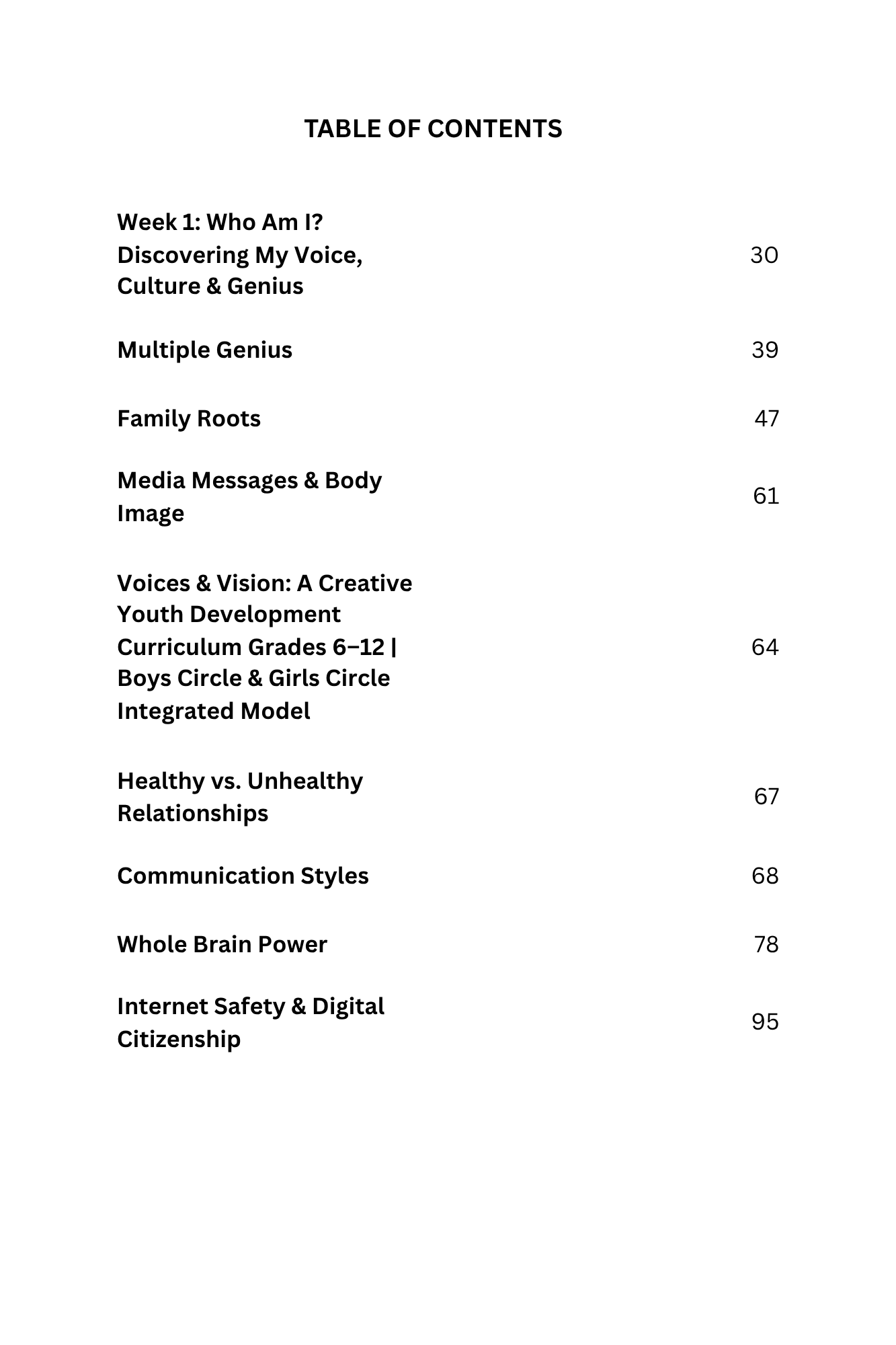 I Love Me: My Story My Power, facilitator's guide, e-book