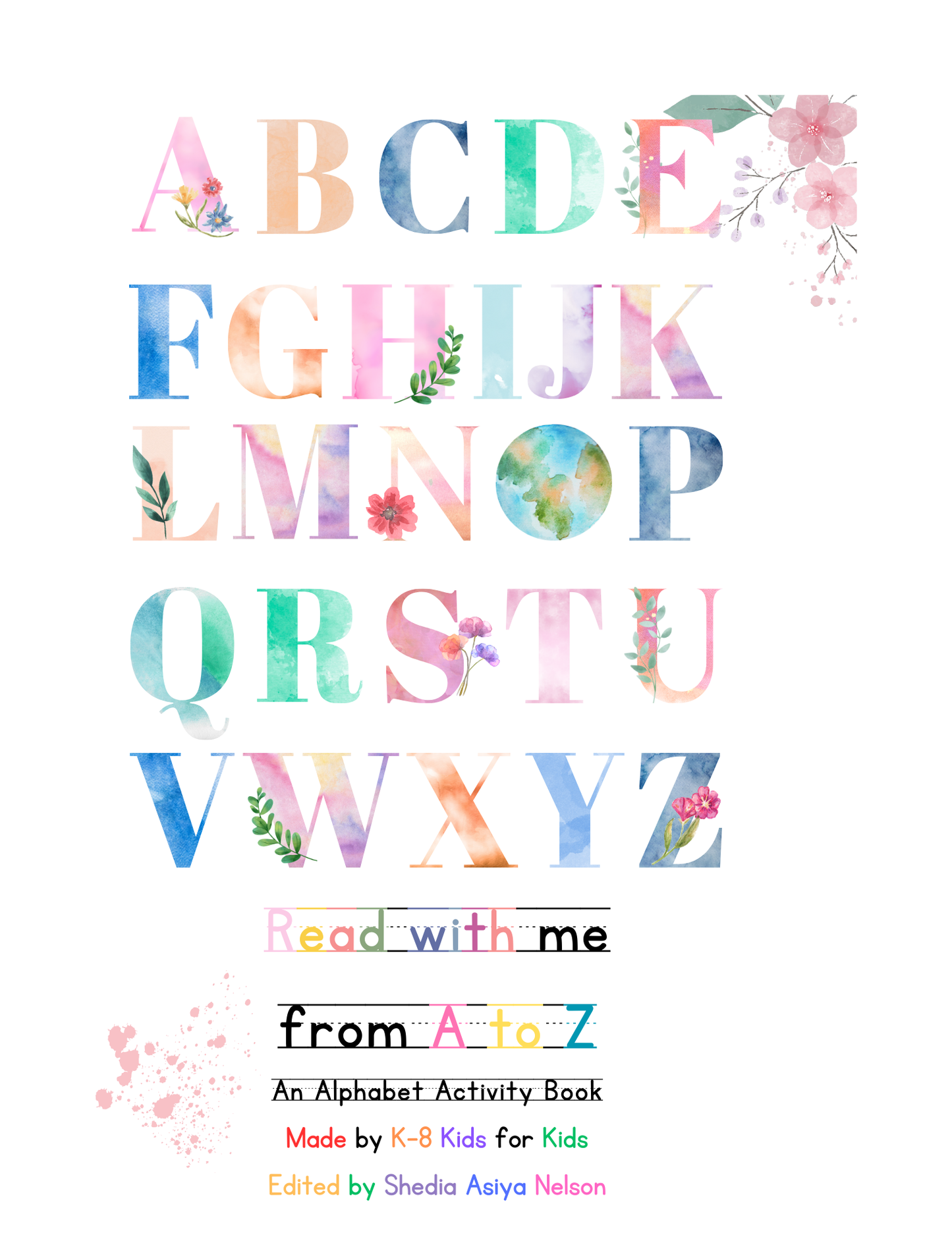 Read with me from A to Z: An Alphabet and Coloring Book hard cover
