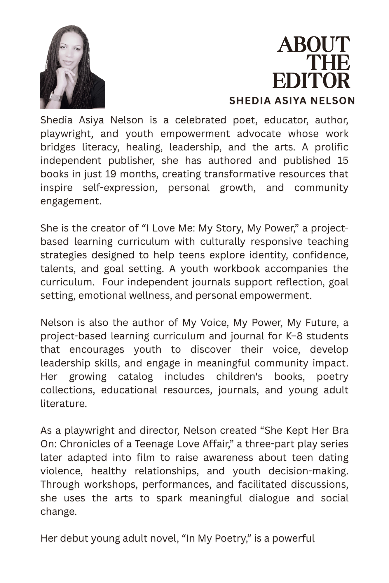 I Love Me: My Story My Power, facilitator's guide, e-book